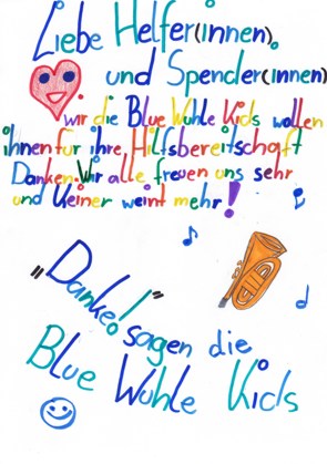 Dankekinder.jpg Blue Wuhle Kids malen Danke